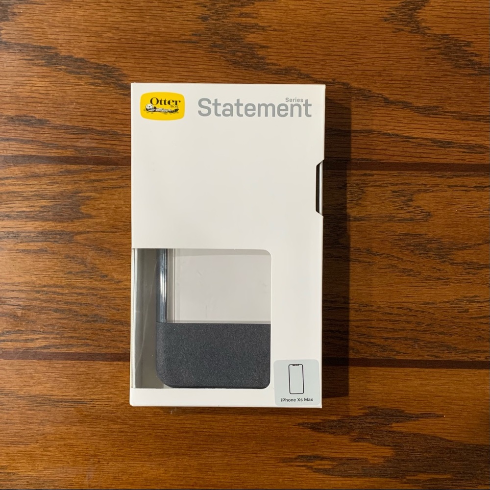 Otter Box Statement Series Black Leather - iPhone XS MAX